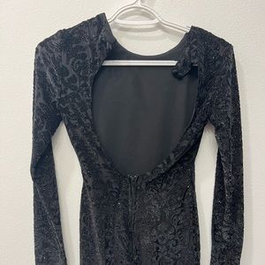 Open back formal dress